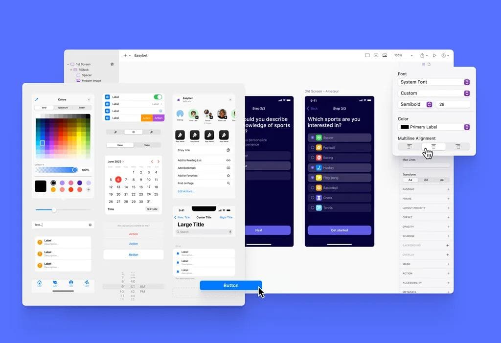 UI/UX Design service visual